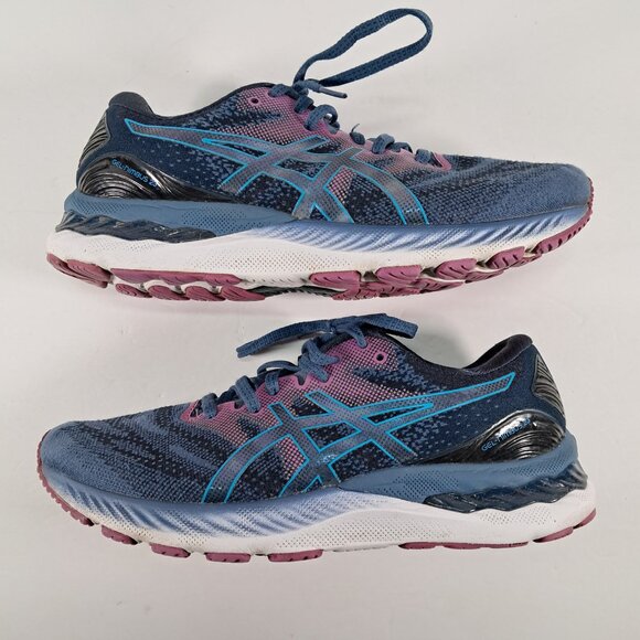 ASICS Gel-Nimbus 23 Athletic Sneakers Women 9 WIDE Blue Purple Running 1012A884 - Picture 4 of 15